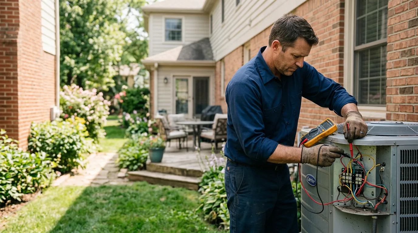 HVAC technician working near Twining, MI